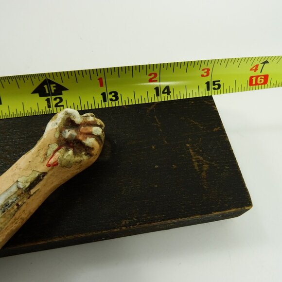 LARGE Wall Crucifix Vintage HEAVY Wear and Damage to Jesus Corpus Needs TLC - Picture 14 of 16